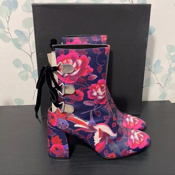 NIB Coliac x Tanya Taylor Kimono Printed Marta Boot EU Size 37.5 - Picture 4 of 8